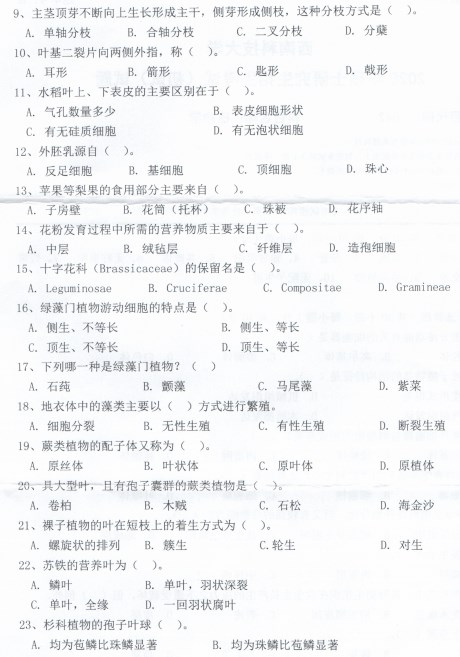 西南科技大学2020考研专业课真题