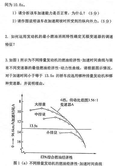 重庆理工大学2020年考研真题：802汽车理论一