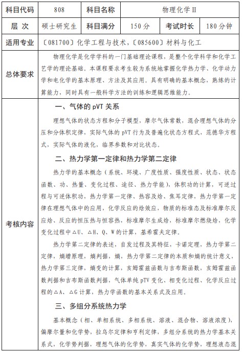 西南科技大学2023年硕士自命题考试大纲