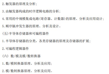 江西农业大学2024年考研初试大纲已公布：数字电子技术