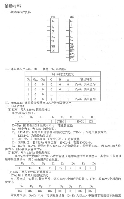 南京理工大学2020年考研真题：微机原理与接口技术