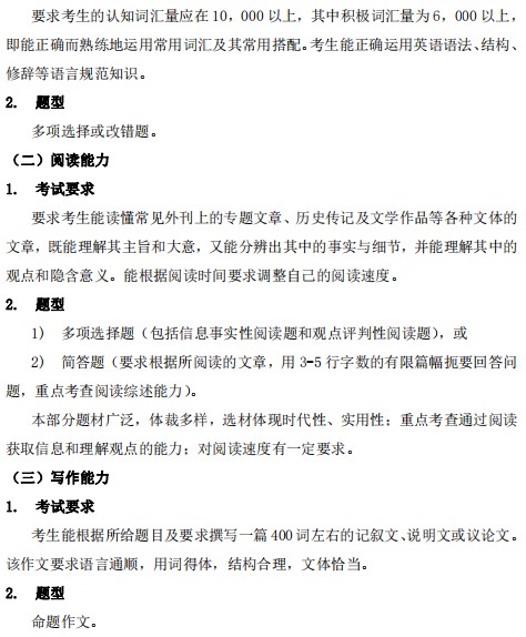 上海海关学院2024年全国硕士研究生招生考试初试自命题科目考试大纲