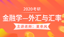2020考研 金融学—外汇与汇率